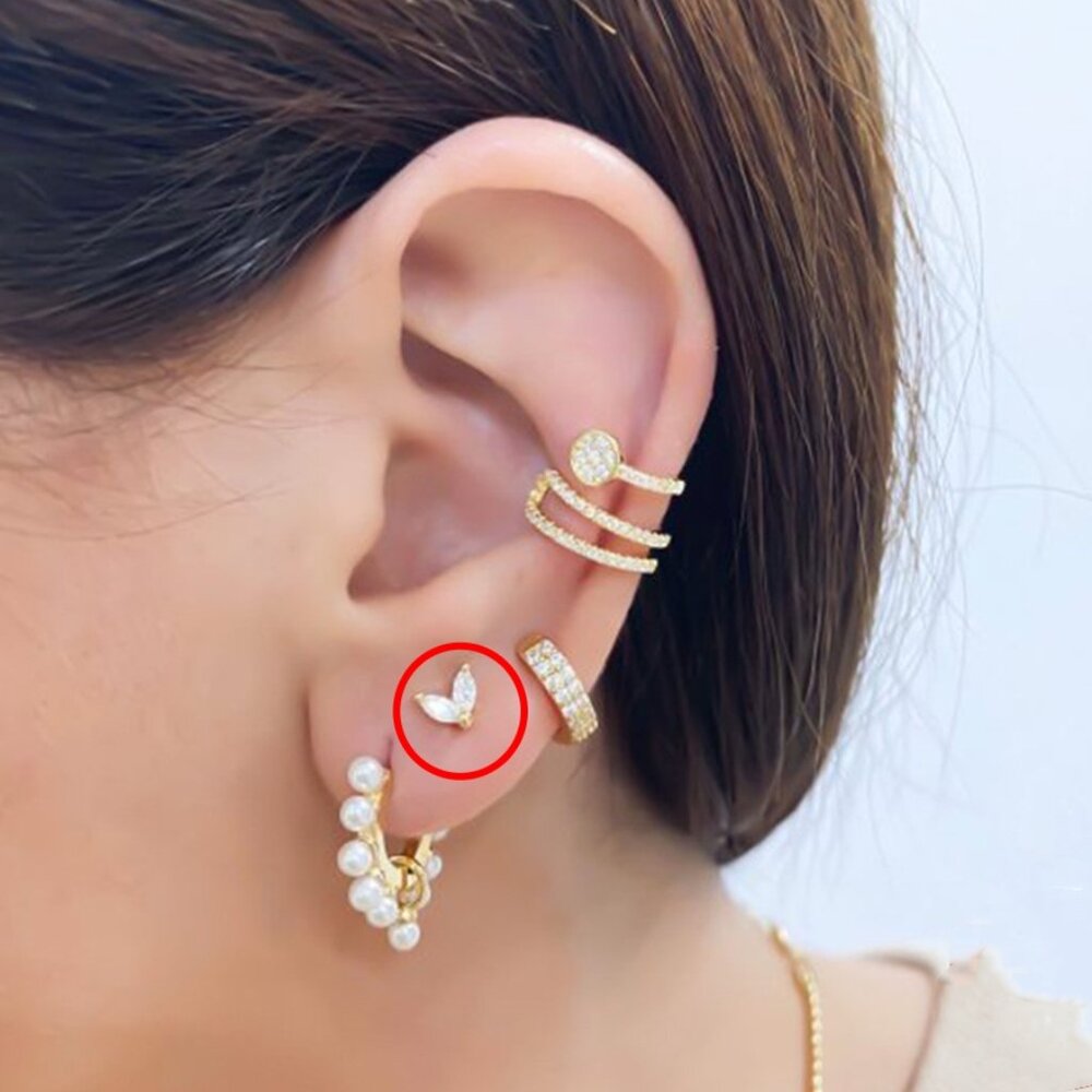 21098 925 Sterling Silver Tiny Stud Earrings | Minimalist Studs